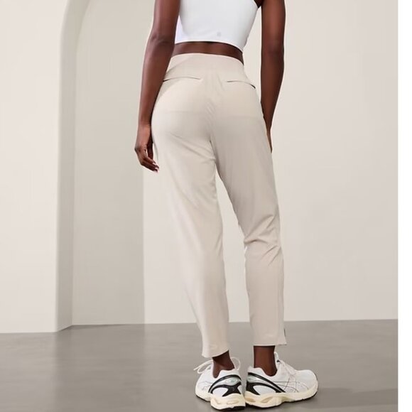 Athleta Brooklyn Mid Rise Ankle Pant  - 4 Beige/Bone - Picture 2 of 6
